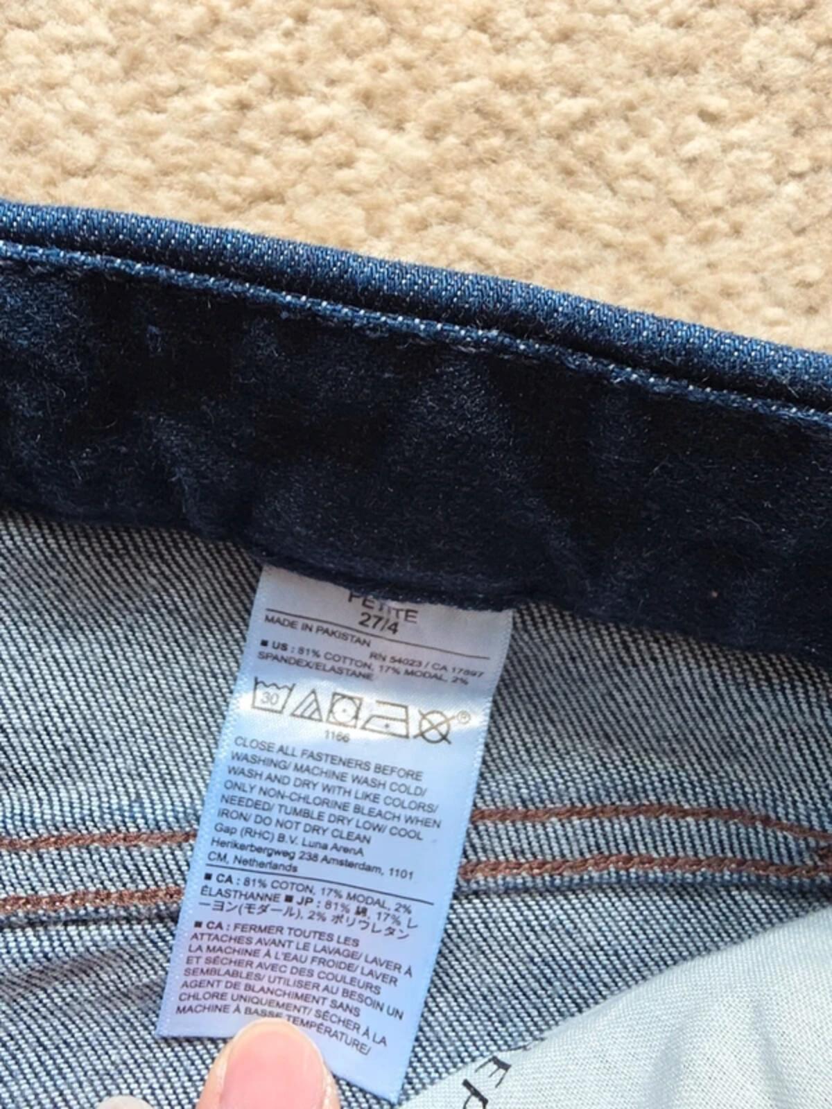 Banana Republic Low Rise Bootcut Vintage Y2K Jeans UK Size 8 Petite