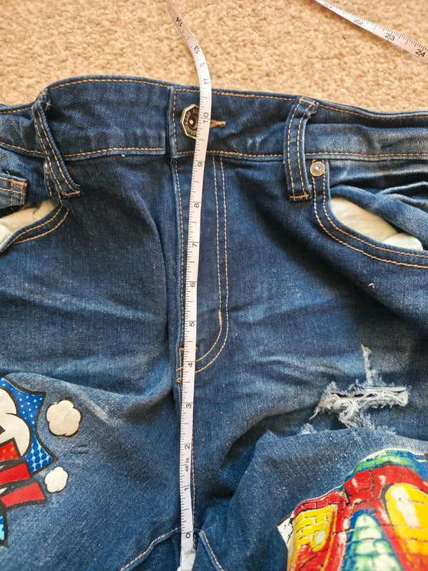 Rutherford Tall Skinny Printed Jeans UK Size 14