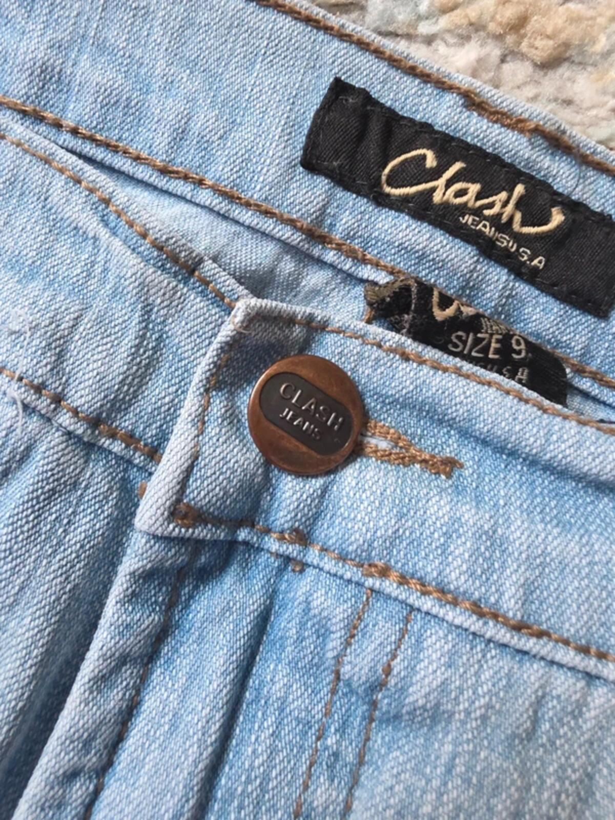 Clash Low Rise Flared Vintage Y2K Jeans UK Size 10