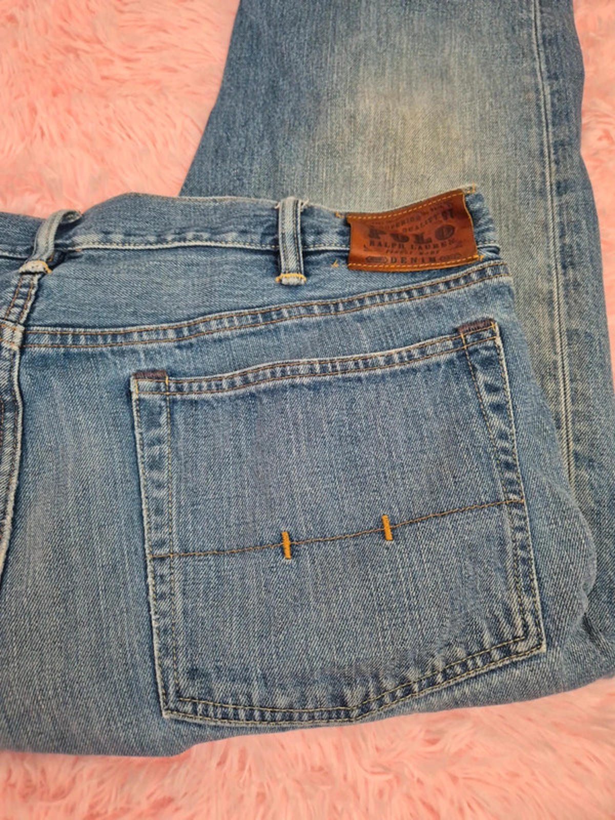 Vintage Y2K Polo Ralph Lauren Straight Leg Jeans UK 22