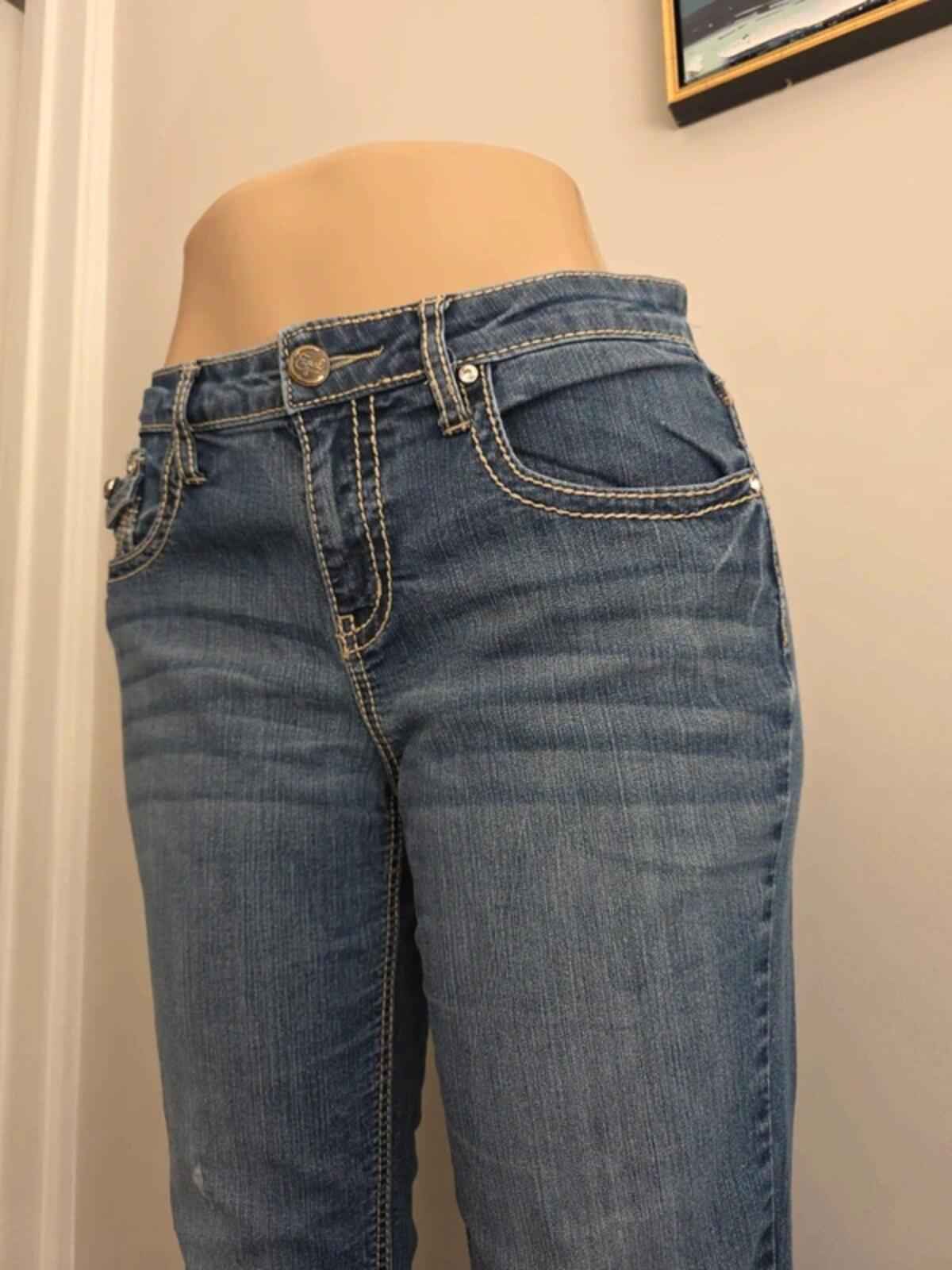 Earl Jeans Mid Rise Bootcut Vintage Y2K Jeans UK Size 12 Petite