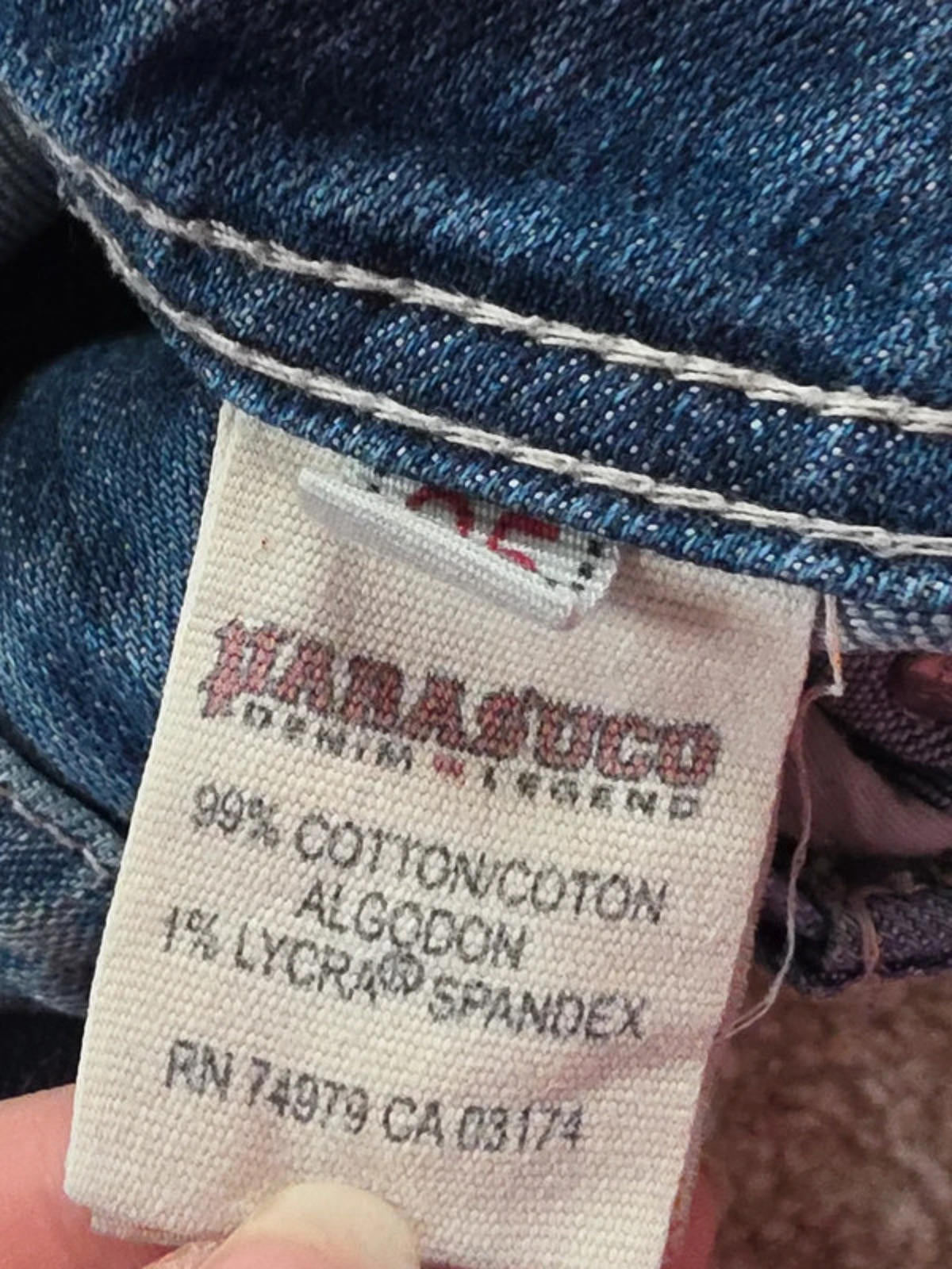 Vintage Y2K Parasuco Super Low Rise Bootcut Jeans UK Size 8