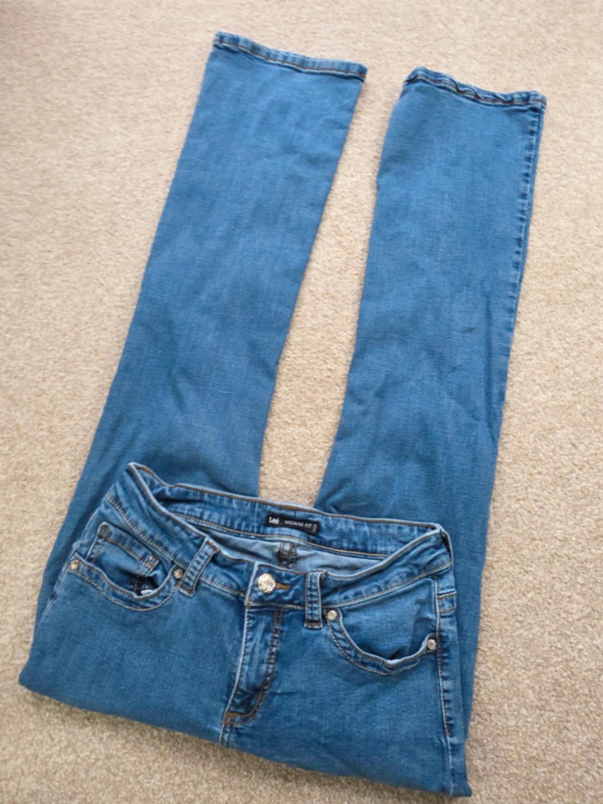 Vintage Y2K Lee Mid Rise Bootcut Jeans UK Size 10 Petite