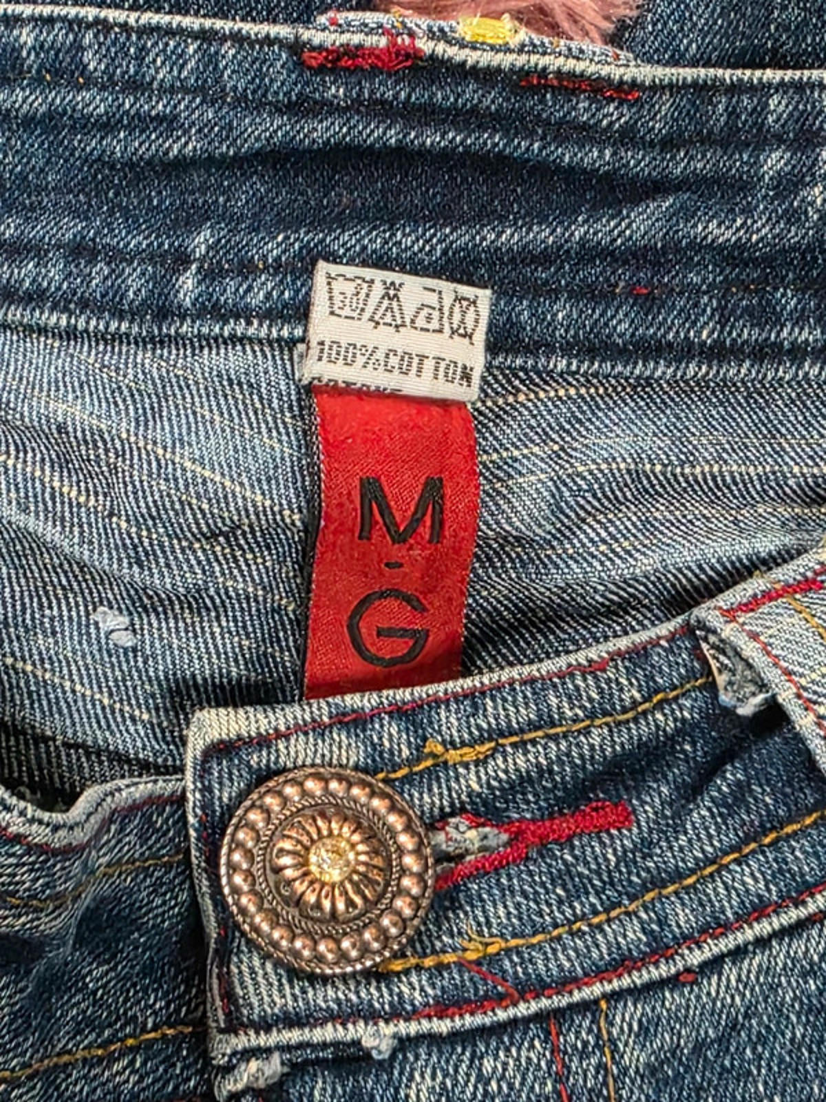 Very Unique Vintage Y2K MG Mid Rise Flared Jeans UK size 10